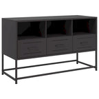 vidaXL TV Stand Entertainment Center Media Unit Living Room Furniture Steel - 15.4 x 39.6 x 23.8