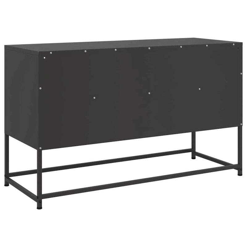 vidaXL TV Stand Entertainment Center Media Unit Living Room Furniture Steel - 15.4 x 39.6 x 23.8