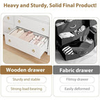 Natural 7-Drawer Dresser for Living Room, Bedroom, Entryway