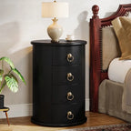 Solid Wood Bedside Table, Nightstand with 4 Drawers