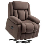 HOMCOM Power Lift Recliner Chair for Elderly with Massage and Heat, Fabric Massage Chair Recliner with Remote Controllers