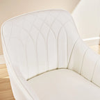 VECELO Modern Home Office Chairs Height Adjustable 360 Swivel Task Chair with Metal Base