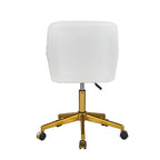 VECELO Modern Home Office Chairs Height Adjustable 360 Swivel Task Chair with Metal Base