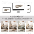 Oversized Corduroy Sectional Sofa,L Shaped Deep Seating Cloud Couch