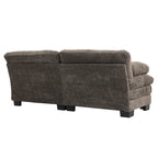 84 Upholstered 3-Seater Sofa with Memory Foam & Comfort Pillows