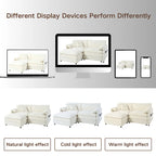 3-Piece Chenille Cloud Sofa & Armchair Set with Deep Seats & 3 Pillows