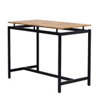 5-Piece Industrial Bar Table Set with Rectangular Table & 4 Chairs