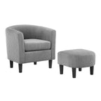 26.38 Corduroy Arm Chair with Ottoman