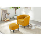 26.38 Corduroy Arm Chair with Ottoman