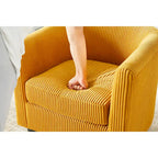 26.38 Corduroy Arm Chair with Ottoman