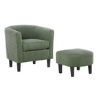 26.38 Corduroy Arm Chair with Ottoman