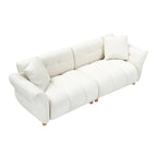 Teddy Upholstered 3-seater Sofa with Matching Pillows