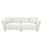 Teddy Upholstered 3-seater Sofa with Matching Pillows