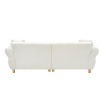 Teddy Upholstered 3-seater Sofa with Matching Pillows