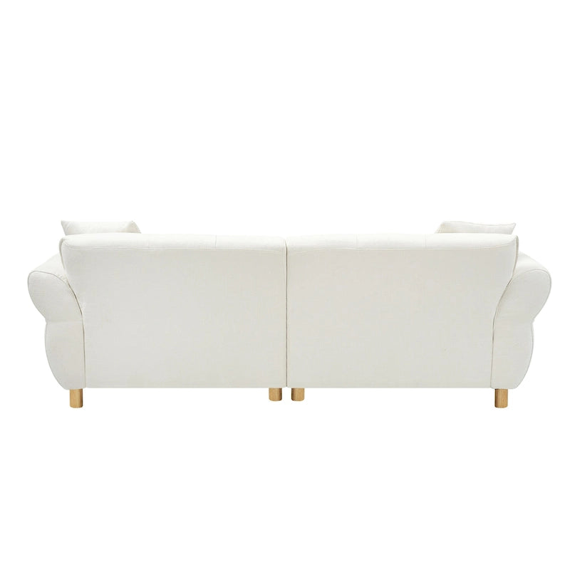 Teddy Upholstered 3-seater Sofa with Matching Pillows