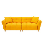 Teddy Upholstered 3-seater Sofa with Matching Pillows