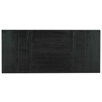 Black 6-Piece Wooden Dining Table Set with Extendable Table & 4 Chairs & Bench