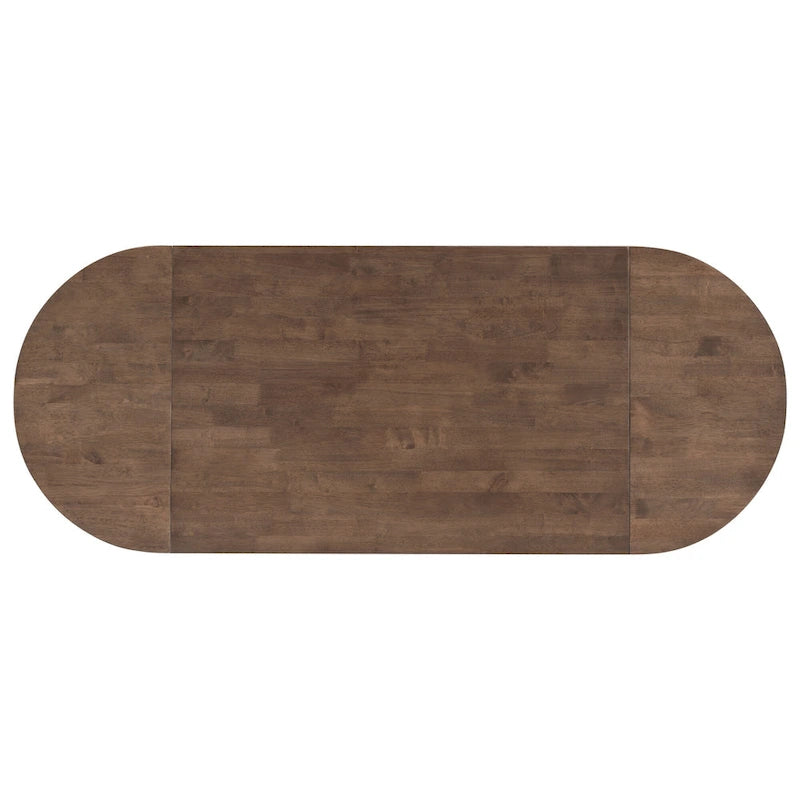 Rustic Style Wooden 3-Piece Dining Table Set with Drop Leaf and 2 Upholstered Dining Chairs