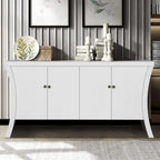 Sideboard Buffet Cabinet with Storage, 59 Large Modern Sideboards, Wooden Accent Credenza Storage Cabinet