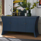 Sideboard Buffet Cabinet with Storage, 59 Large Modern Sideboards, Wooden Accent Credenza Storage Cabinet