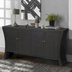 Sideboard Buffet Cabinet with Storage, 59 Large Modern Sideboards, Wooden Accent Credenza Storage Cabinet