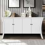 Sideboard Buffet Cabinet with Storage, 59 Large Modern Sideboards, Wooden Accent Credenza Storage Cabinet
