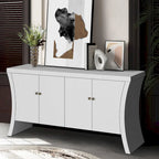 Sideboard Buffet Cabinet with Storage, 59 Large Modern Sideboards, Wooden Accent Credenza Storage Cabinet
