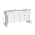 Sideboard Buffet Cabinet with Storage, 59 Large Modern Sideboards, Wooden Accent Credenza Storage Cabinet