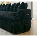 127 Large Sectional Sofa,Modular L Shaped Left Sofa,Corduroy Fabric