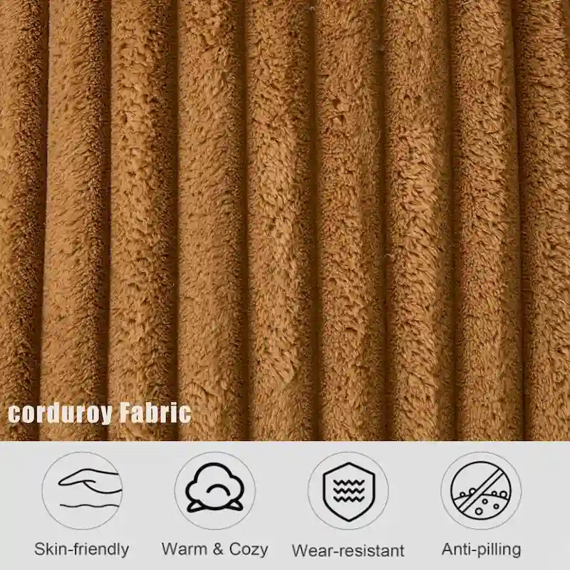 127 Large Sectional Sofa,Modular L Shaped Left Sofa,Corduroy Fabric