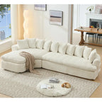 127 Large Sectional Sofa,Modular L Shaped Left Sofa,Corduroy Fabric