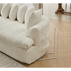 127 Large Sectional Sofa,Modular L Shaped Left Sofa,Corduroy Fabric