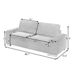 Classic Corduroy Sofa Couch 2-Seater Upholstered Couch