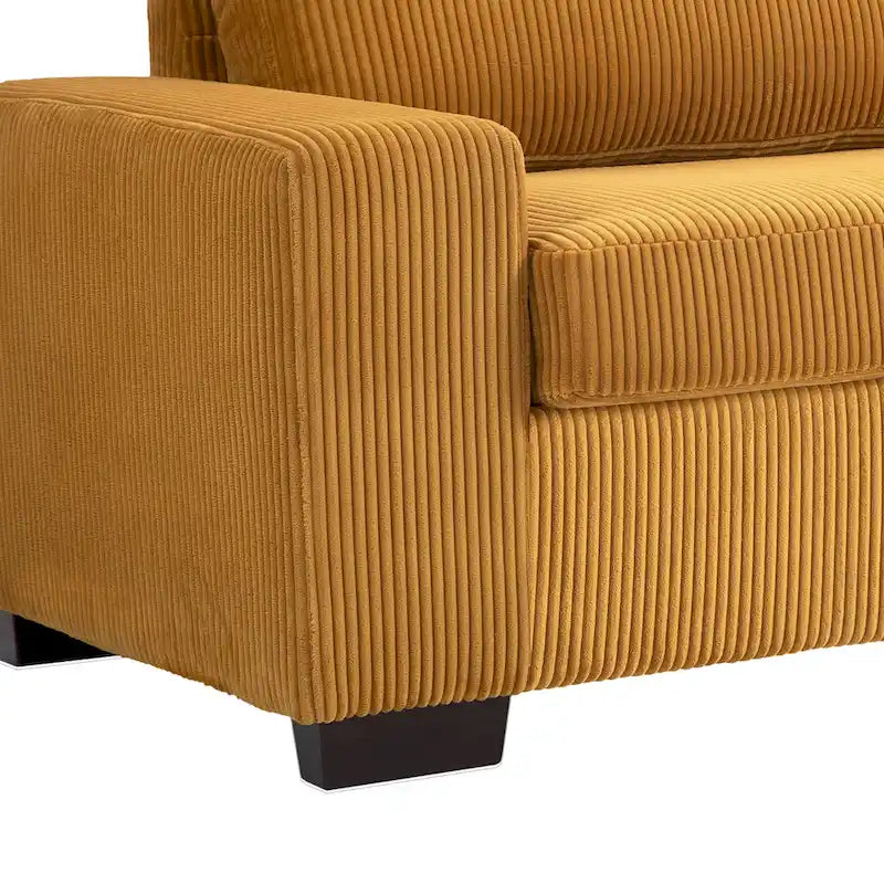 Classic Corduroy Sofa Couch 2-Seater Upholstered Couch