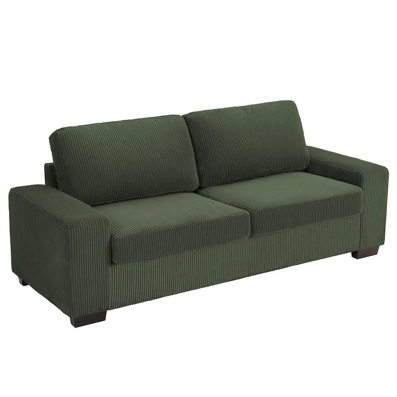 Classic Corduroy Sofa Couch 2-Seater Upholstered Couch