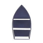 30.25 Blue Unique Caler Rowboat Large Wall Shelf