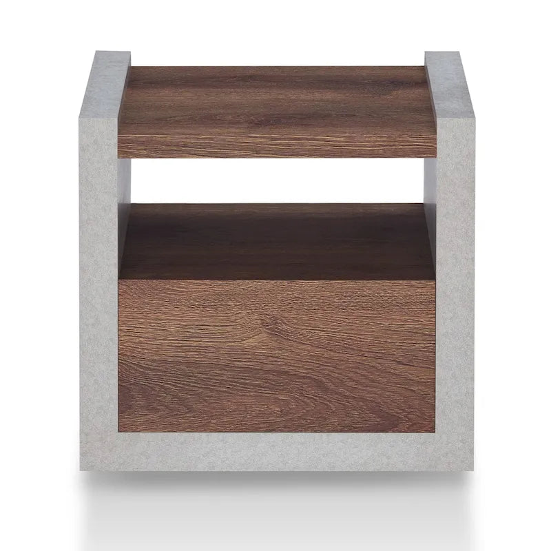 Kendelle Industrial 18-inch 1-Shelf Side Table by Furniture of America