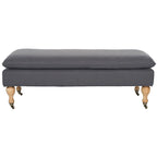 SAFAVIEH Tari Pillowtop Grey/ Sage Bench - 0 - 52 W x 21 D x 19 H - 52Wx21Dx19H