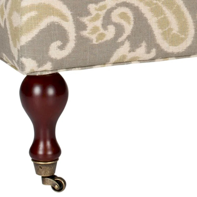 SAFAVIEH Tari Pillowtop Grey/ Sage Bench - 0 - 52 W x 21 D x 19 H - 52Wx21Dx19H