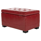 SAFAVIEH Lissa Red Manhattan Storage Bench - 30 x 18 x 17 - 30Wx18Dx17H