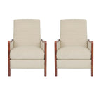 Anaura Channel Stitch Pushback Recliners by Christopher Knight Home