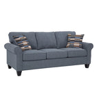 American Furniture Classics Model 8-010-A330V22 Eureka Rolled Arm Sofa with Two Pillows