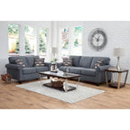 American Furniture Classics Model 8-010-A330V22 Eureka Rolled Arm Sofa with Two Pillows