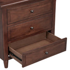 U STYLE 3-Drawer Nightstand Storage Wood Cabinet