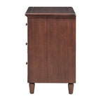 U STYLE 3-Drawer Nightstand Storage Wood Cabinet