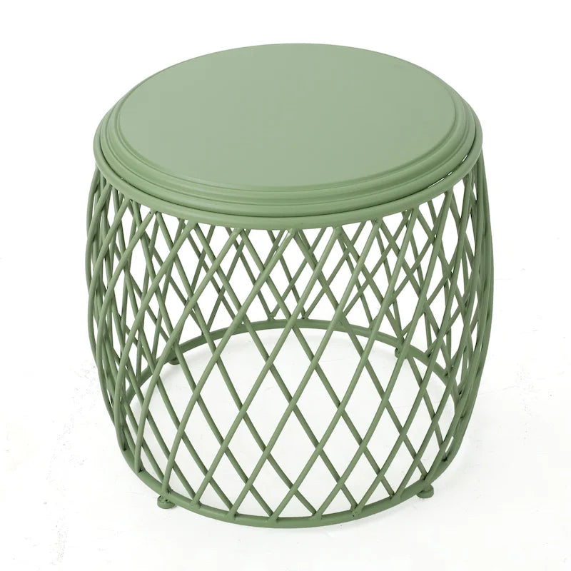 Bryony 19-inch Round Lattice Side Table by Christopher Knight Home
