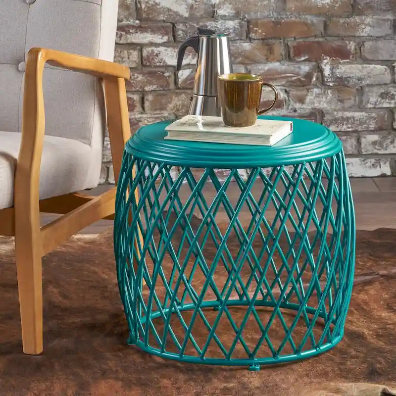 Bryony 19-inch Round Lattice Side Table by Christopher Knight Home
