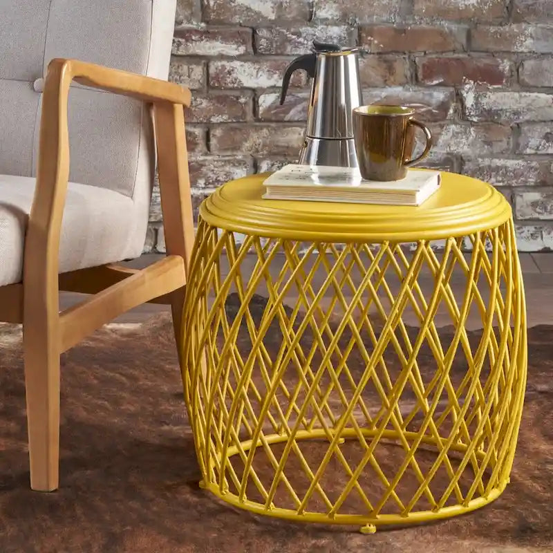 Bryony 19-inch Round Lattice Side Table by Christopher Knight Home