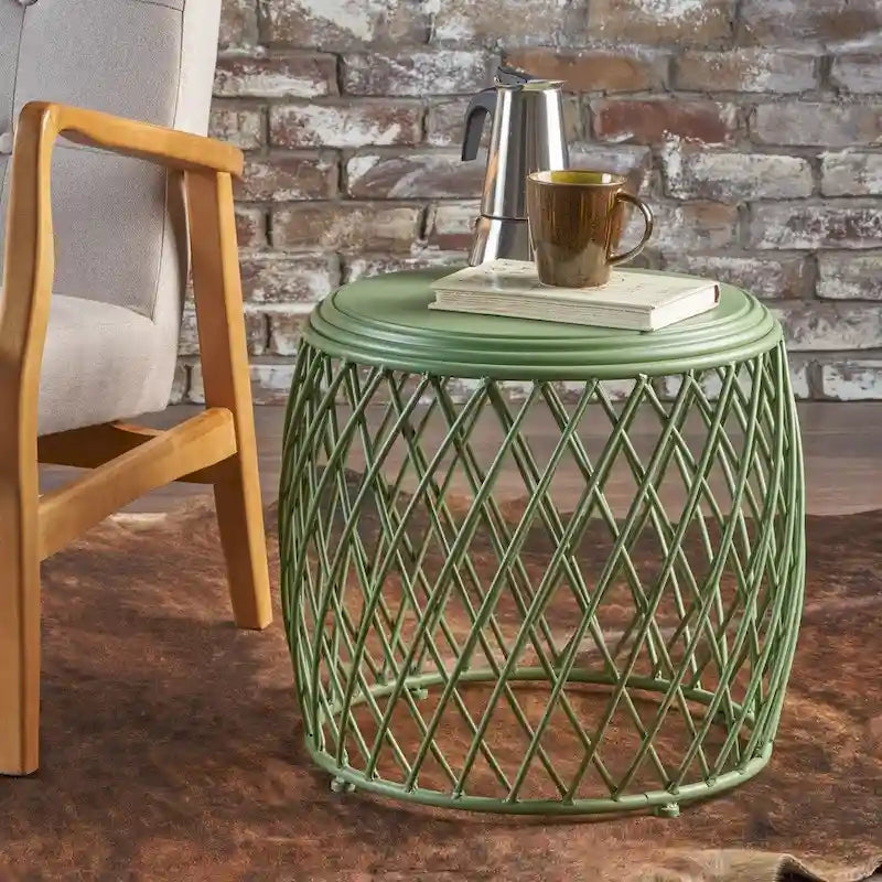 Bryony 19-inch Round Lattice Side Table by Christopher Knight Home