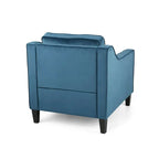 Milo Contemporary Velvet Club Chair by Christopher Knight Home - 30.75 W x 33.50 L x 33.75 H